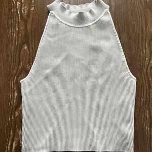 Aritzia (Babaton) Mock Neck Ribbed Structured Tank - Size M